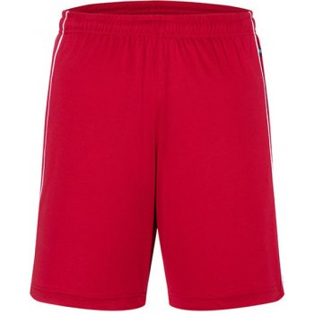 James & Nicholson Unisex sportovní šortky JN387 Red