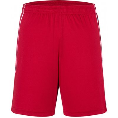 James & Nicholson Unisex sportovní šortky JN387 Red