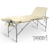 Masážní stůl a židle Tandem Skládací masážní stůl Profi A3D krémová 195 x 70 cm 15,9 kg