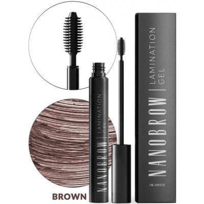 Nanobrow Lamination Gel Gel na obočí Brown 7 ml – Sleviste.cz