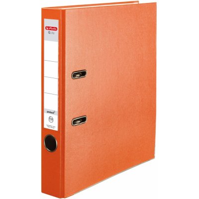 Herlitz pákový pořadač A4 5cm oranžový – Sleviste.cz