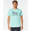 Pánské Tričko Rip Curl FRAMED TEE Washed Aqua