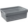 Úložný box PLAST TEAM košík SEOUL střední 35,7x26,8x13,1cm PH ŠE 60240802
