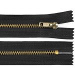 Kovový zip šíře 4 mm délka 16 cm kalhotový 322 černá – Hledejceny.cz