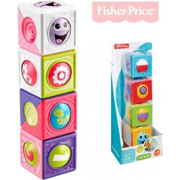 Fisher-Price Veselé kostky s kuličkou základní barvy