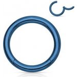 Šperky4U piercing segment kruh modrý K01039B-1208 – Zboží Dáma