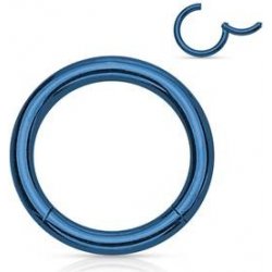 Šperky4U piercing segment kruh modrý K01039B-1610