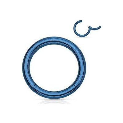 Šperky4U piercing segment kruh modrý K01039B-1208 – Zboží Dáma