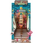 RoboTime 3D skládačka Zarážka na knihy Miniatura domečku Městská ulice – Zbozi.Blesk.cz