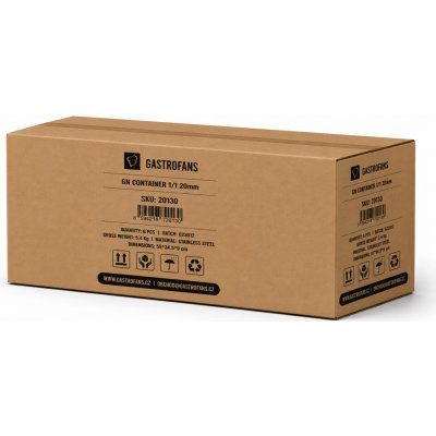 Gastrofans Výhodný multipack 6x Gastronádoba 1/1 GN 20 mm, nerezová, plná – Hledejceny.cz