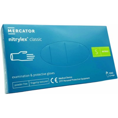 Mercator Medical Nitrylex classic nitrilové bez pudru 100 ks – Zboží Mobilmania