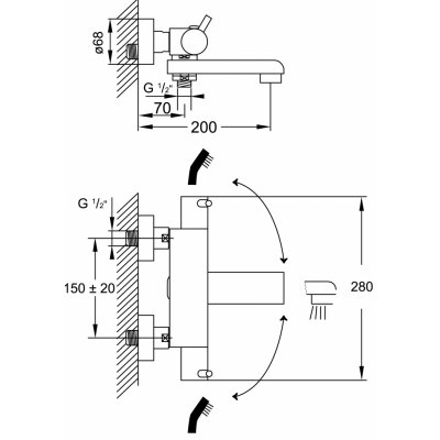 Steinberg Série 100 otočným výtokovým ramenem 100 3170 – Sleviste.cz