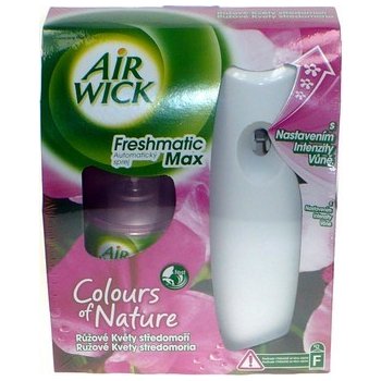 Air Wick Freshmaticic Max Automat spray růžové květy středomoří 250 ml