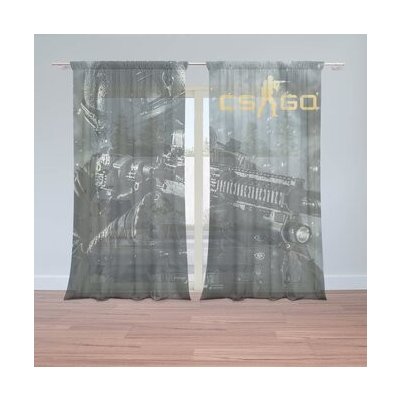 Sablio Záclony CS:GO Voják 1: 2ks 150x250cm – Hledejceny.cz