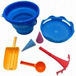 COMPACTOYS Skládací sada na písek 7v1 modrá – Zboží Dáma