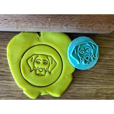 TVOŘÍTKO Labrador I - razítko Rozměr: 8 cm, + Vykrajovátko: Ne – Zboží Mobilmania