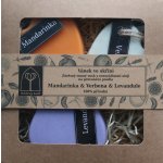 Růžový květ závěsný vonný vosk Vánek ve skříni Mandarinka & Verbena & Levandule 3 x 40 g – Hledejceny.cz