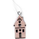 Stoklasa Dřevěný domeček k zavěšení malý (20x40mm) hnědý – Hledejceny.cz