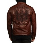 Affliction bunda Code Of Honor 110OW418-BR Brown – Zboží Dáma