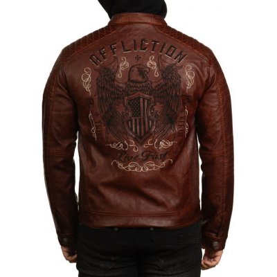 Affliction bunda Code Of Honor 110OW418-BR Brown – Zboží Dáma