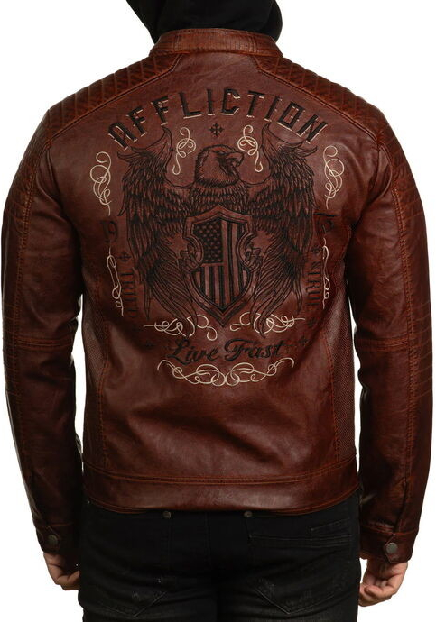 Affliction bunda Code Of Honor 110OW418-BR Brown