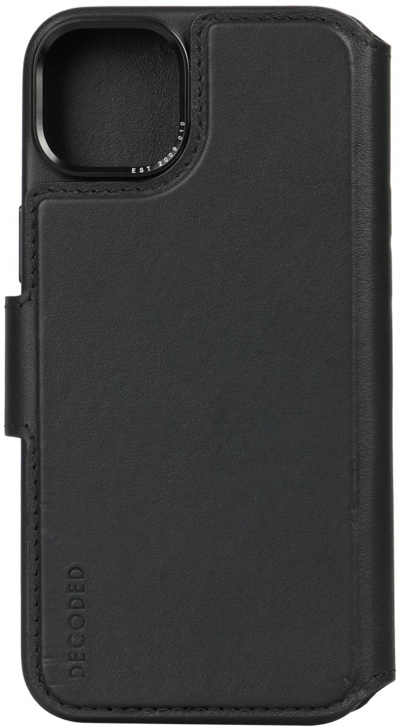 Pouzdro Decoded Leather Detachable Wallet, - iPhone 15 Plus černé