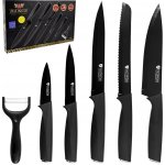 Sada kuchyňských nožů 6ks Zillinger ZL-905 – černá – Zboží Dáma