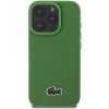 Pouzdro a kryt na mobilní telefon Apple Lacoste Iconic Petit Pique Woven Logo MagSafe Zadní Kryt pro iPhone 16 Pro Max Green