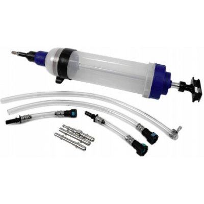 SATRA S-15FRS Ruční odsávačka provozních kapalin s nádrží 1,5 l a univerzálními adaptéry – Zboží Mobilmania