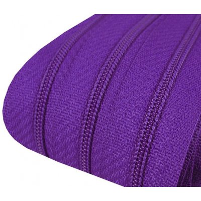 Zip spirálový 3 mm - metráž - různé barvy Zip spirálový 3 mm: 170 Tmavě fialová – Zboží Dáma