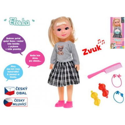 Mikro Elenka 31,5 cm česky mluvící s doplňky – Zboží Mobilmania