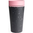 rCUP Black and Pink kelímek na kávu recyklovaný vodotěsný 340 ml