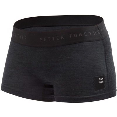 Sensor Kalhotky dámské MERINO CORDURA s nohavičkou černé – Zboží Dáma