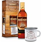 Božkov Originál Tuzemský 37,5% 0,5 l (dárkové balení originální plecháček) – Hledejceny.cz