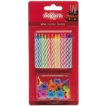 Dekora Dortisimosvíčky barevné se stojánky – Zboží Dáma