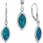 Bealio stříbrná souprava KAPKA zelený OPÁL 03-13349-3330 – Hledejceny.cz