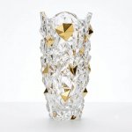 BOHEMIA PRESTIGE KŘIŠŤÁLOVÁ VÁZA BOHEMIA CLIFF GOLD 300 MM – Hledejceny.cz
