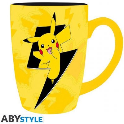 CurePink Keramický hrnek Pokémon Pikachu Pika!Pika!Pika! ABYMUGA340 400 ml – Zboží Mobilmania