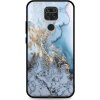 Pouzdro a kryt na mobilní telefon Xiaomi TopQ LUXURY Xiaomi Redmi Note 9 pevný Marble Blue