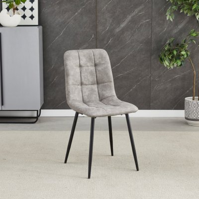 Autronic CT-281 GREY3 šedá látka nohy černý kov – Zboží Dáma