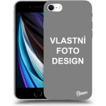 Pouzdro Picasee silikonové Apple iPhone SE 2022 - Vlastní design/motiv černé