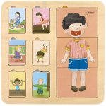 Classic World Educational Board Human Body Stavebnice pro děti Match 19 dílků – Zboží Dáma