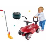 BIG Set Bobby Car Neo červené zvukové s 3vrstvovými gumovými koly a opěrka s vodicí tyčí a klaksonem – Sleviste.cz