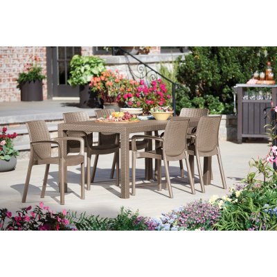 VespaGarden Zahradní set BALI/MELODY 6+1 Cappucino – Sleviste.cz