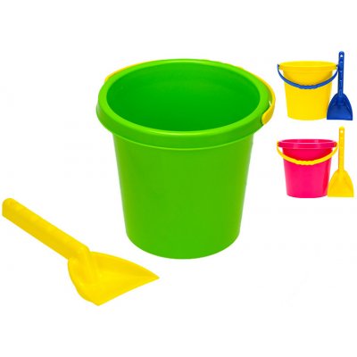 Mikro Trading Sada na písek kbelík 17 cm a lopatička – Sleviste.cz