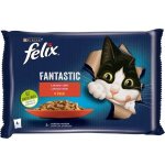 Felix cat Fant. masový výběr v želé 4 x 85 g – Hledejceny.cz