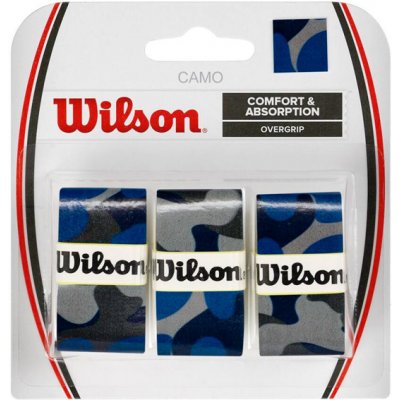 Wilson Camo overgrip 3ks modrá – Zboží Dáma