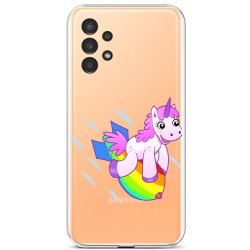 Pouzdro TopQ Samsung A13 silikon Flying Unicorn