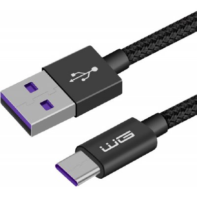 Winner USB-C, 5A, 1m, černý – Zboží Mobilmania