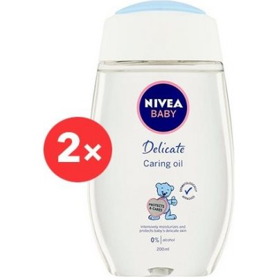 NIVEA Baby Caring Oil 2 x 200 ml – Zbozi.Blesk.cz